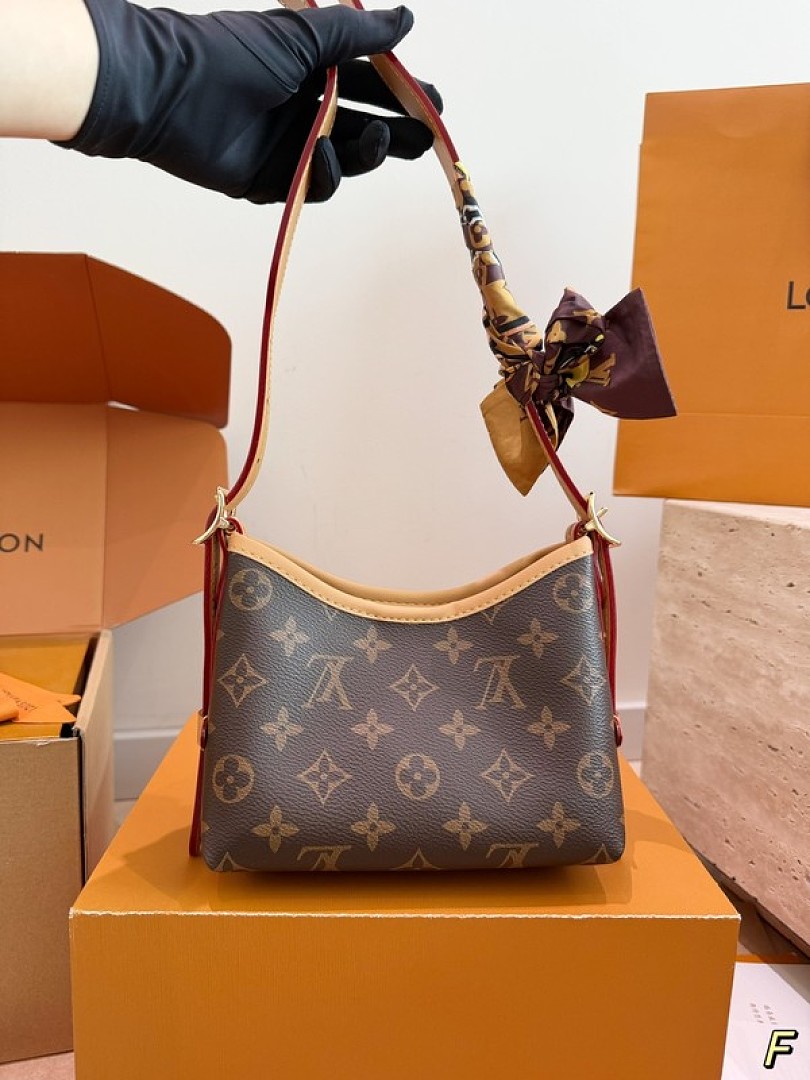 Louis Vuitton Nano Carryall-Style Monogram Bag — Brown & Tan - Image 5