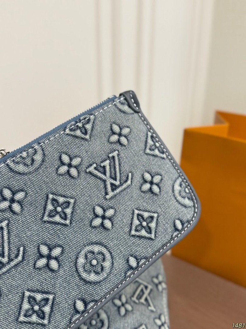 Louis Vuitton Neverfull-Style Monogram Tote — Charcoal & Grey Options - Image 7