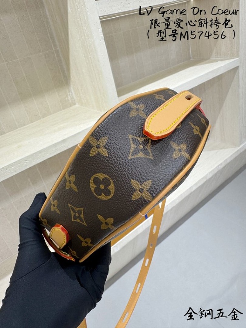 Louis Vuitton Heart-Shaped Monogram Bag — Brown - Image 7