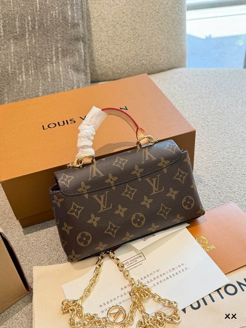 Louis Vuitton Nano Madeleine-Style Monogram Chain Bag — Brown - Image 5