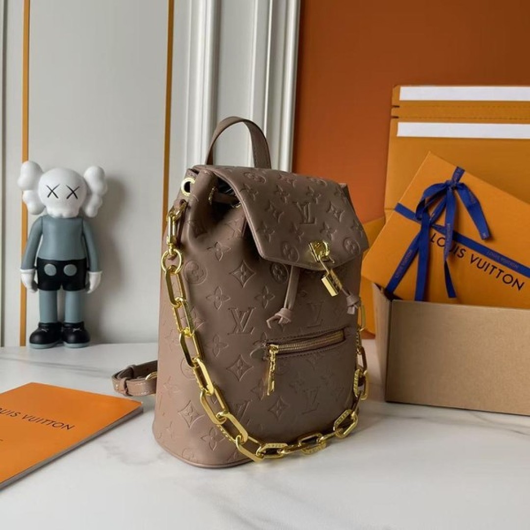 Louis Vuitton Coussin-Style Backpack — Taupe - Image 2