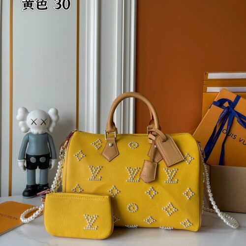 c337c2516d Louis Vuitton Speedy-Style Beaded Bag 30 — Yellow