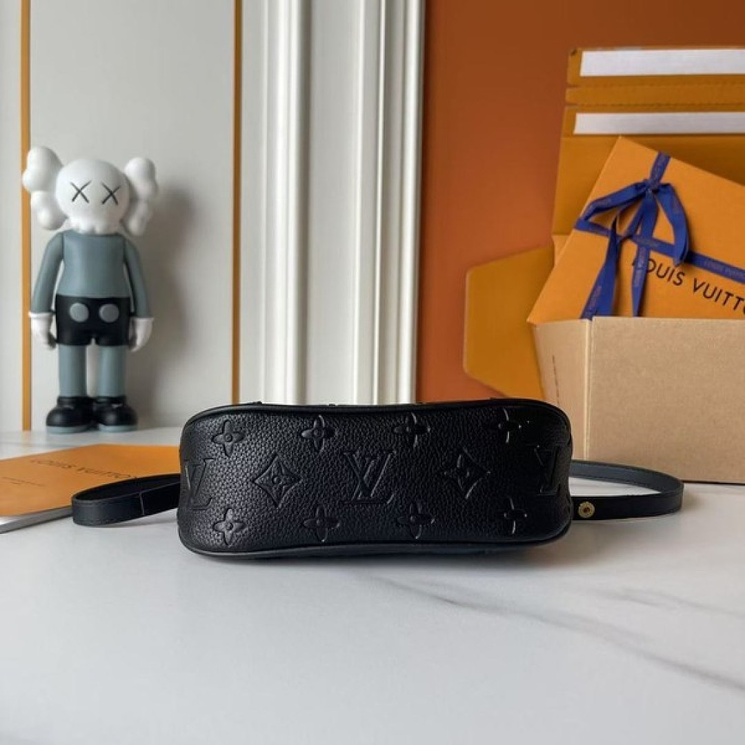 Louis Vuitton Boulogne-Style Shoulder Bag — Black Embossed - Image 7