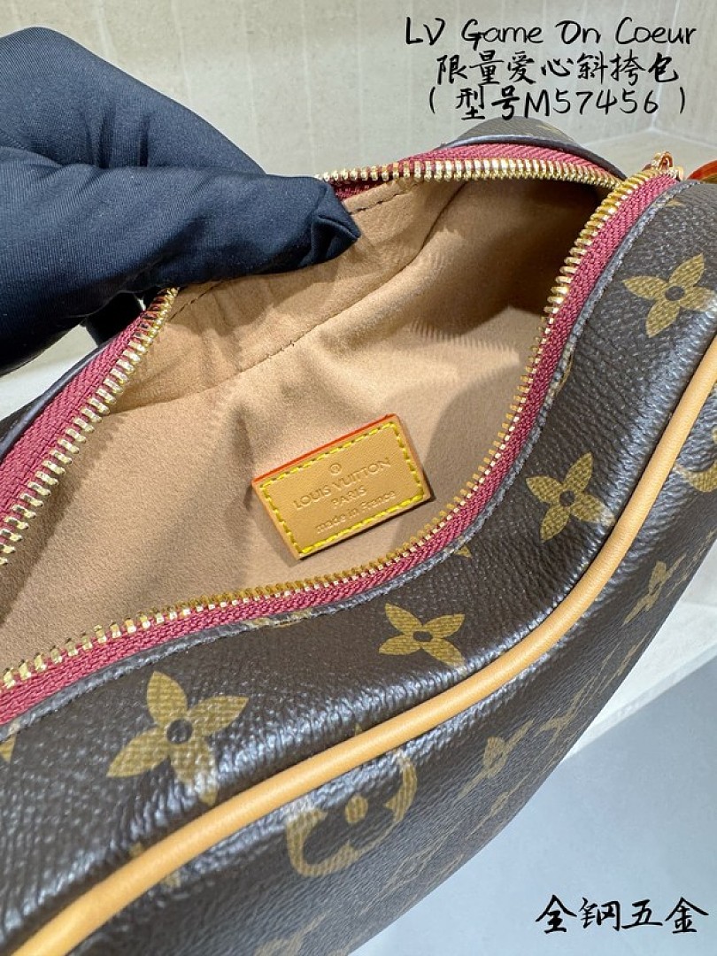 Louis Vuitton Heart-Shaped Monogram Bag — Brown - Image 8