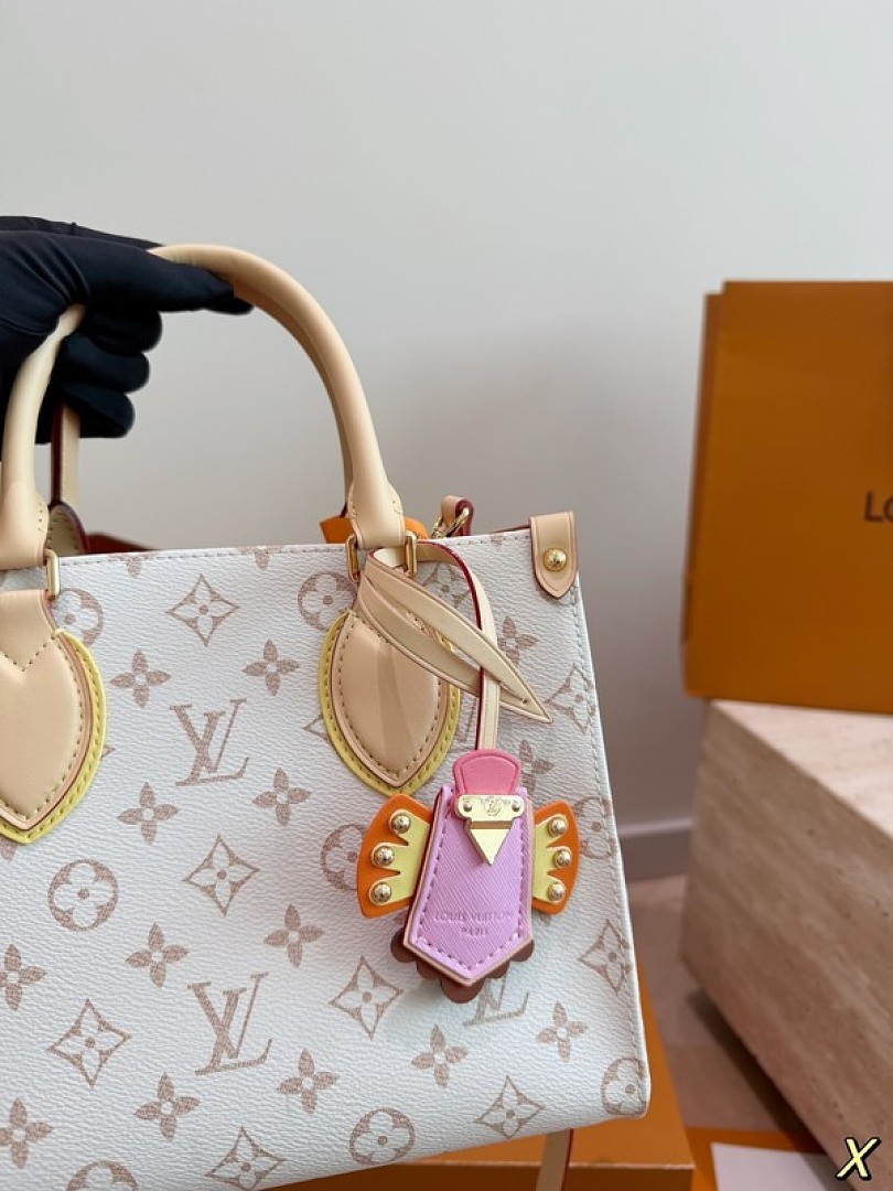 Louis Vuitton OnTheGo-Style Monogram Tote — Ivory & Tan - Image 2