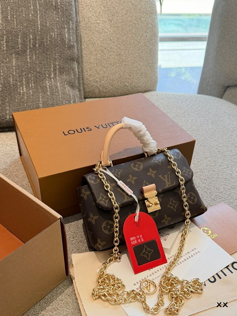 Louis Vuitton Nano Madeleine-Style Monogram Chain Bag — Brown - Image 2