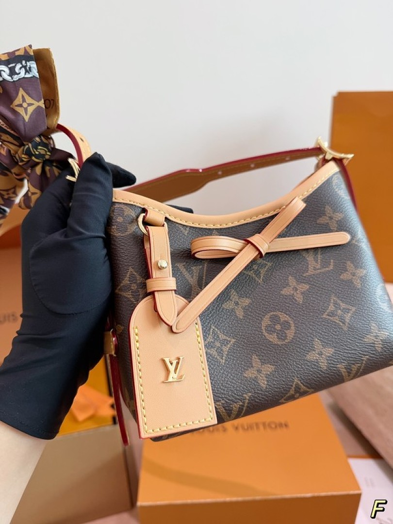 Louis Vuitton Nano Carryall-Style Monogram Bag — Brown & Tan - Image 3