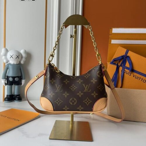 Louis Vuitton Boulogne-Style Shoulder Bag — Brown Monogram