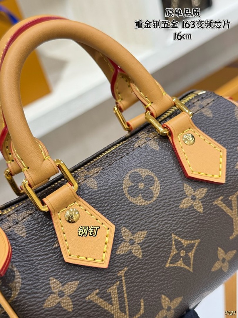 Louis Vuitton Nano Speedy-Style Monogram Bag — Brown - Image 5