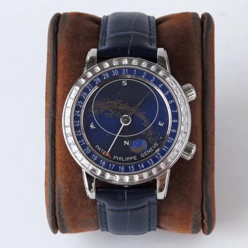 Patek Philippe Classic Blue Dial Moonphase 38 mm Watch – IW-2478