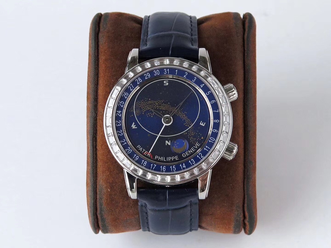 Patek Philippe Classic Blue Dial Moonphase 38 mm Watch – IW-2478