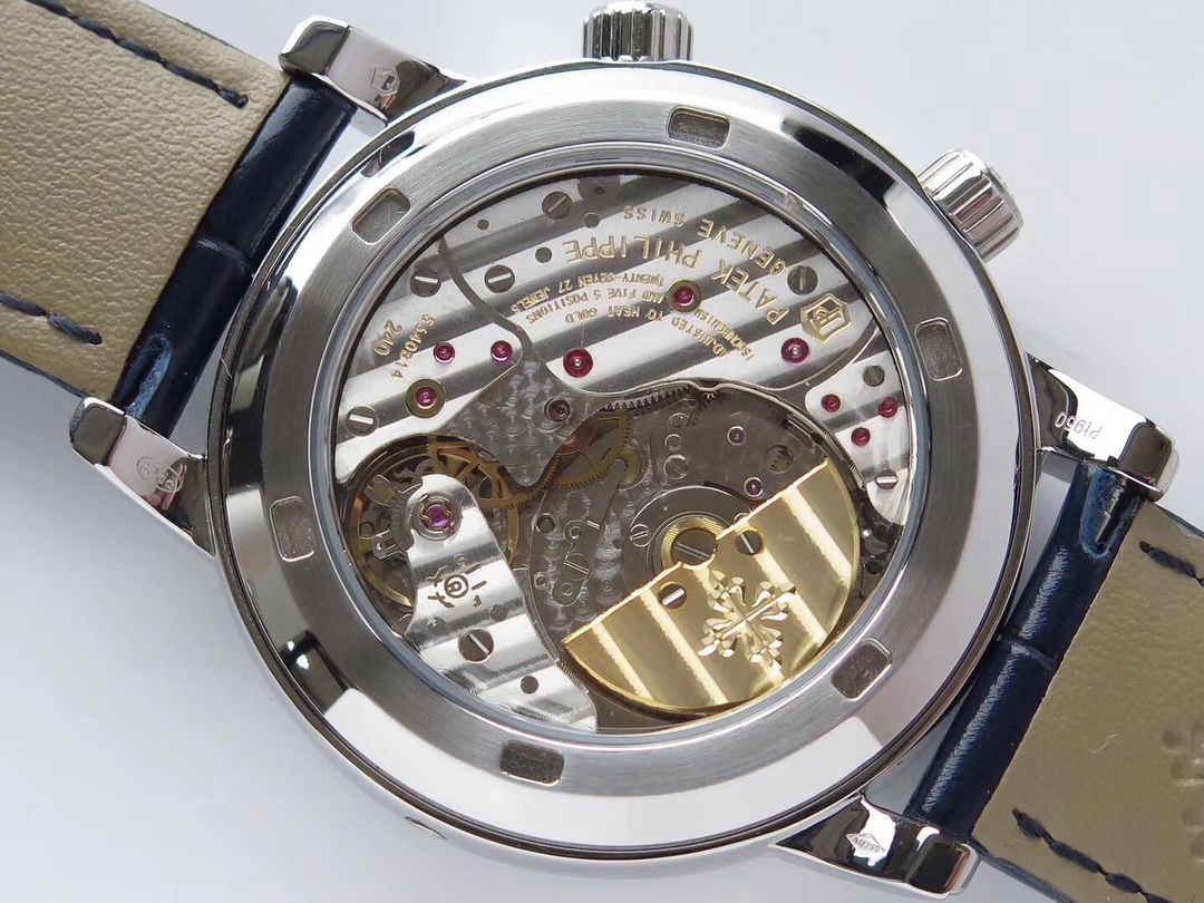 Patek Philippe Classic Blue Dial Moonphase 38 mm Watch – IW-2478 - Image 6
