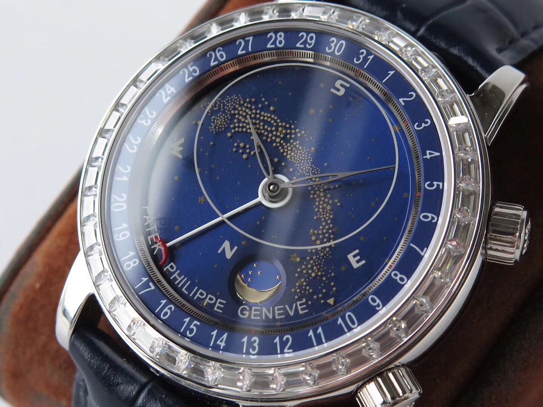 Patek Philippe Classic Blue Dial Moonphase 38 mm Watch – IW-2478 - Image 3