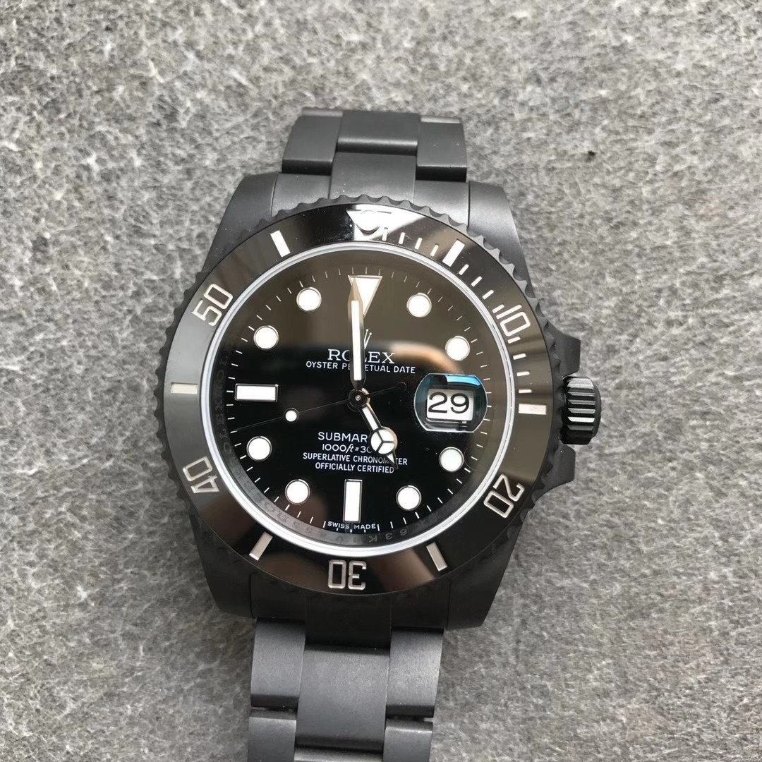 Black Submariner Watch – IW-3094 - Image 6