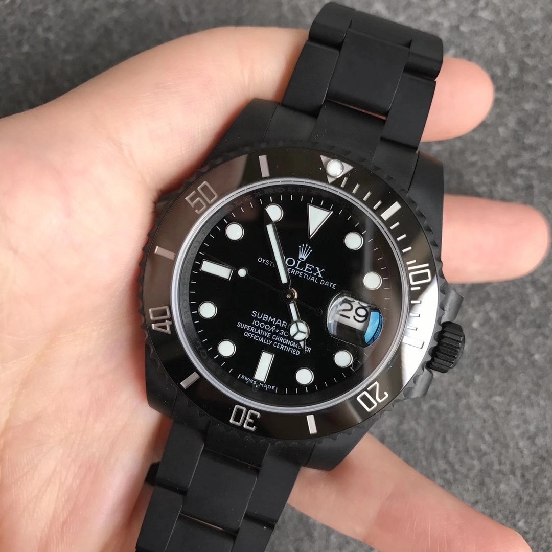 Black Submariner Watch – IW-3094 - Image 2