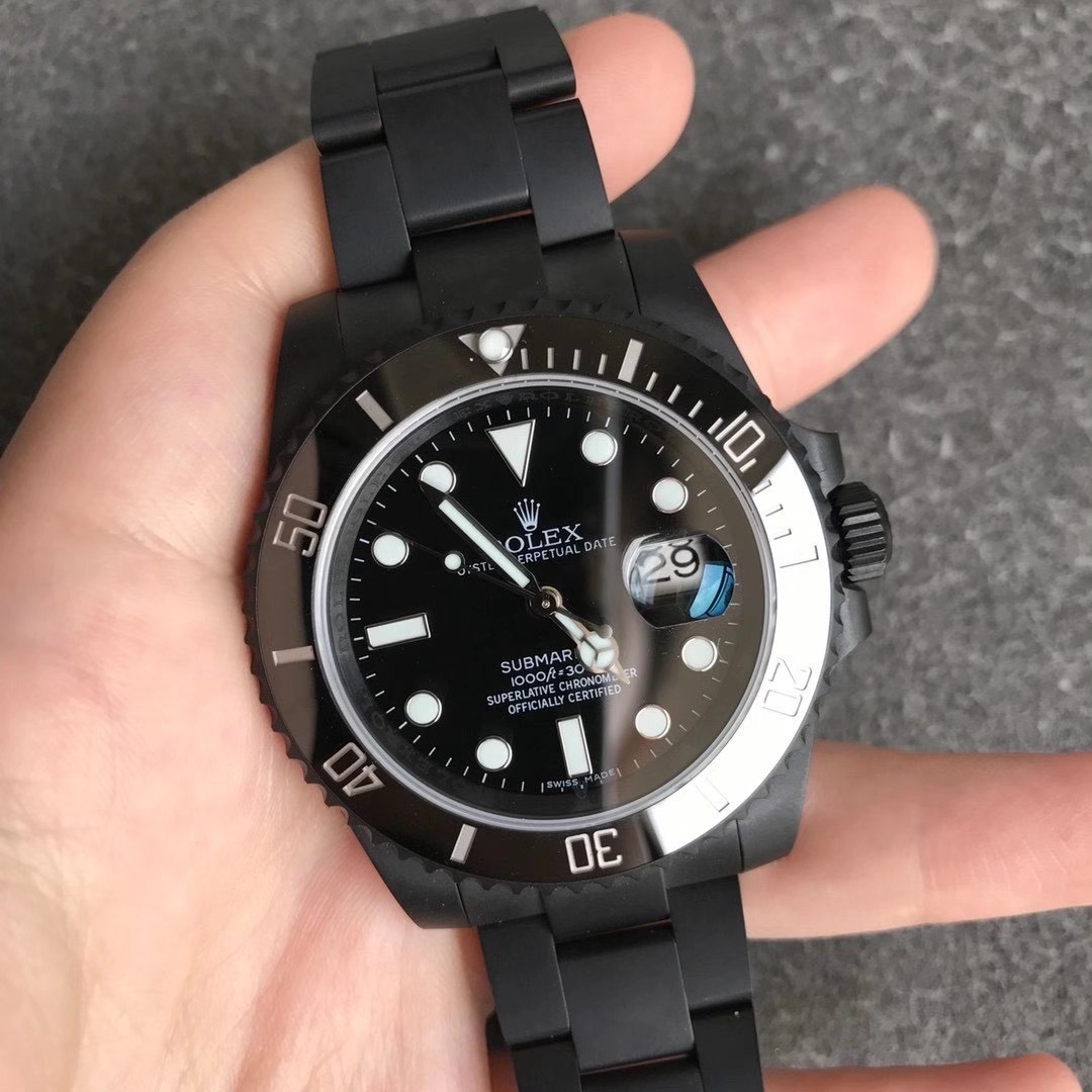 Black Submariner Watch – IW-3094 - Image 3