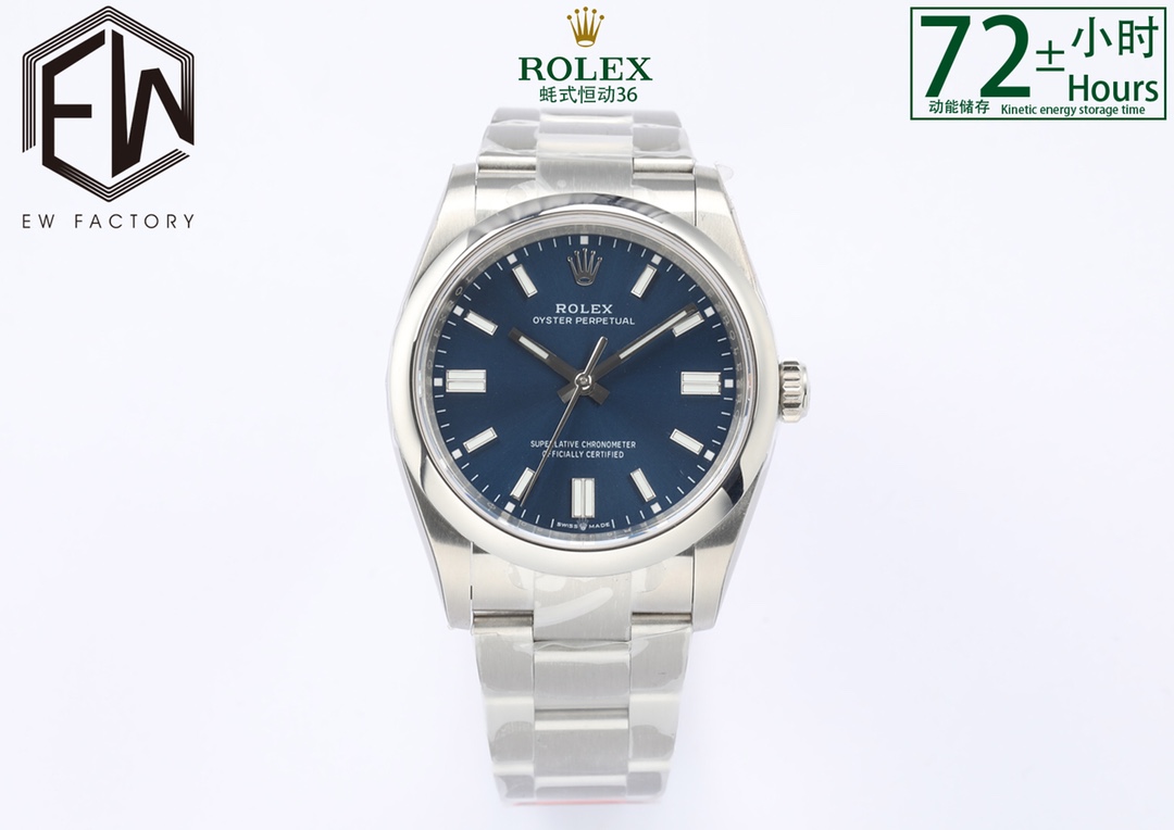 Rolex Oyster Perpetual Ice Blue Luminous 36 mm Watch – IW-0180
