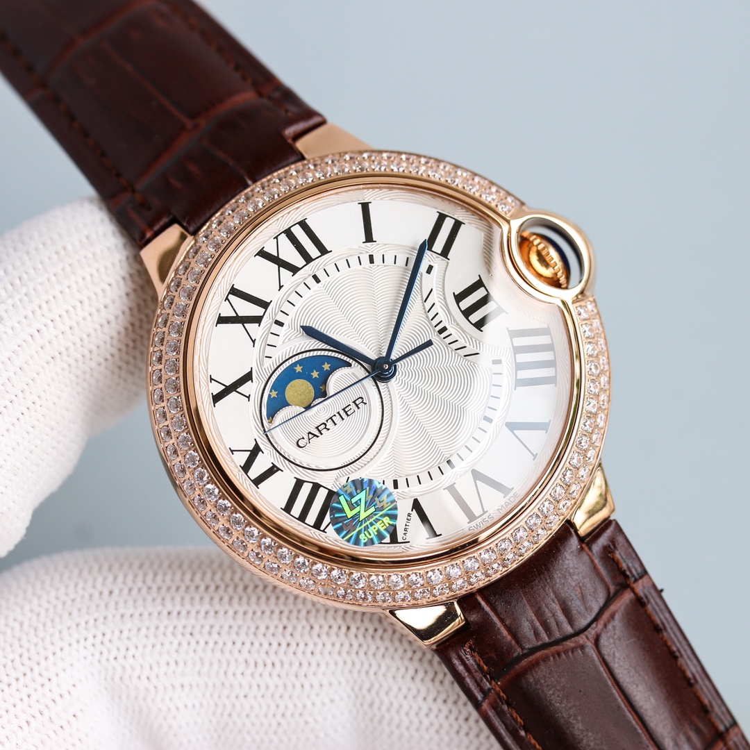 Cartier Ballon Bleu Moonphase 42 mm Watch – IW-1906 - Image 4
