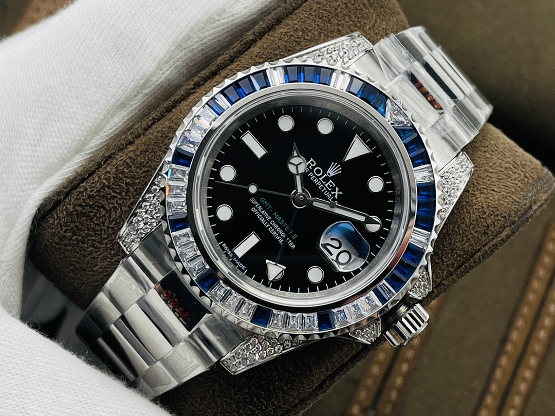 Rolex GMT-Master II Diamond-Set 40 mm Watch – IW-0166 - Image 3