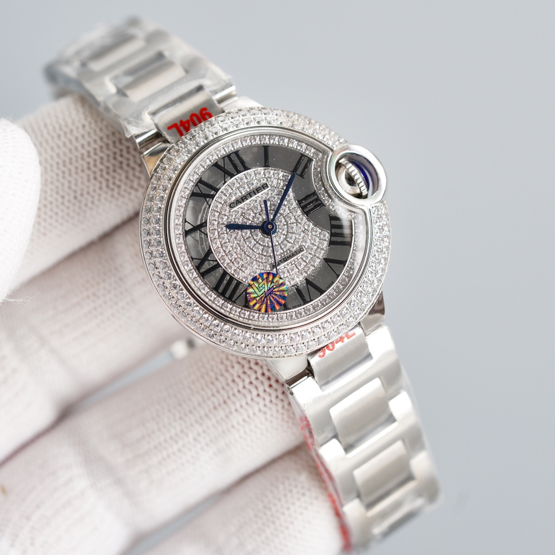 Cartier Ballon Bleu Diamond-Set 42 mm Watch – IW-2009 - Image 4