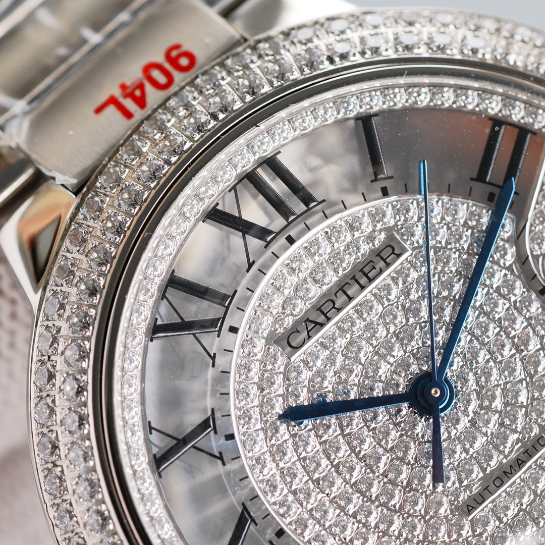 Cartier Ballon Bleu Diamond-Set 42 mm Watch – IW-2009 - Image 7