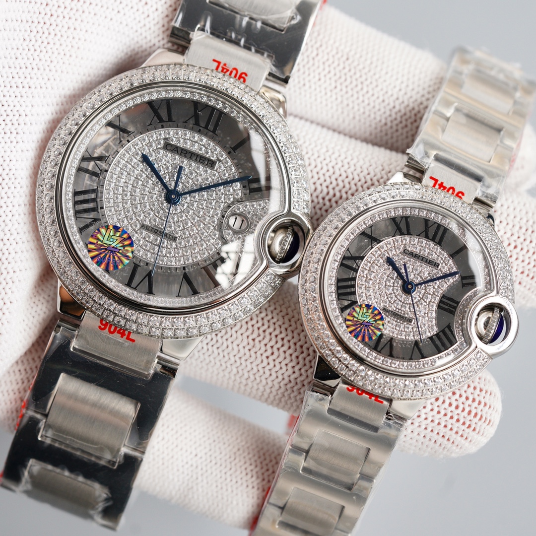 Cartier Ballon Bleu Diamond-Set 42 mm Watch – IW-2009 - Image 5