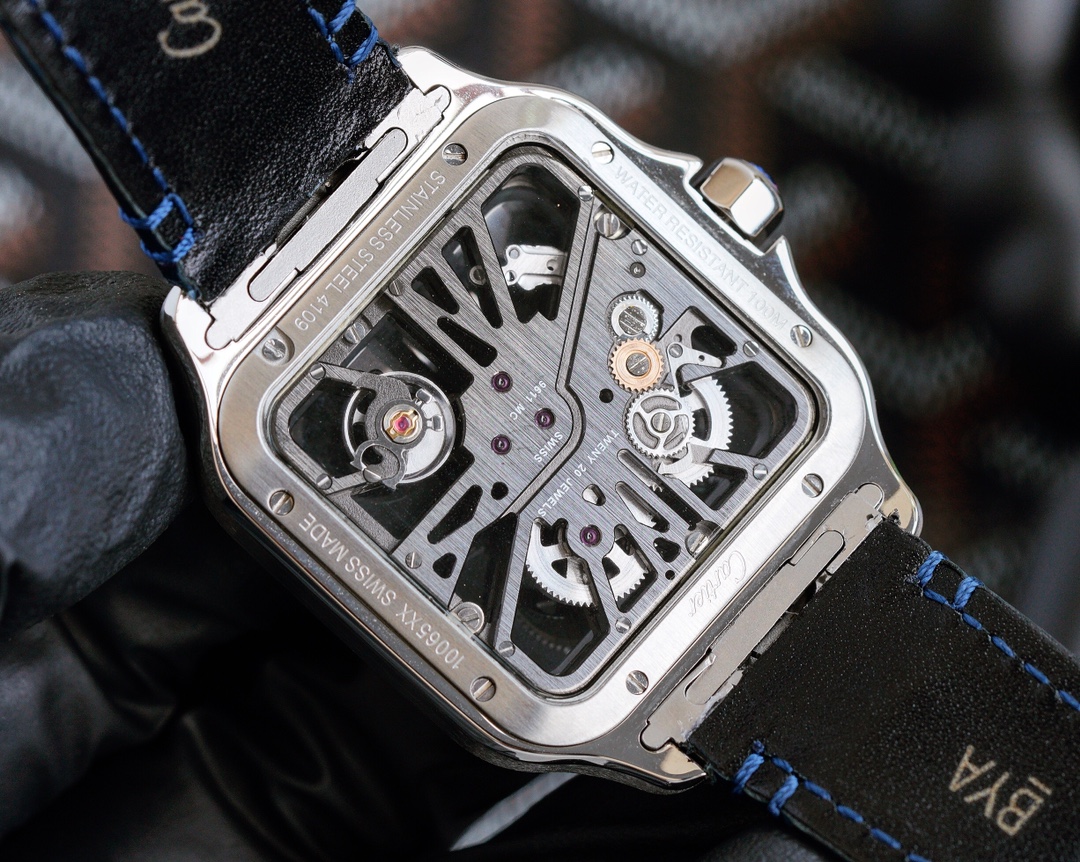 Cartier Santos Skeleton Dial 39.8 mm Watch – IW-2003 - Image 7