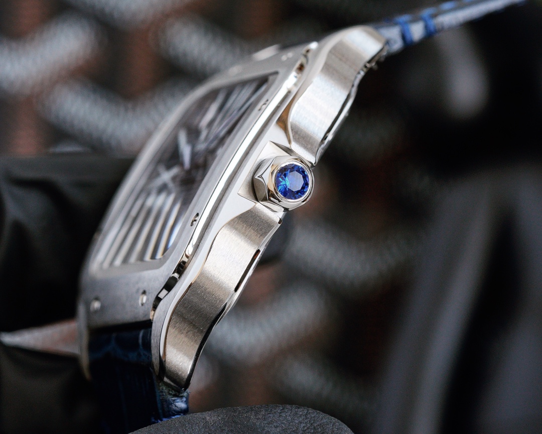 Cartier Santos Skeleton Dial 39.8 mm Watch – IW-2003 - Image 4