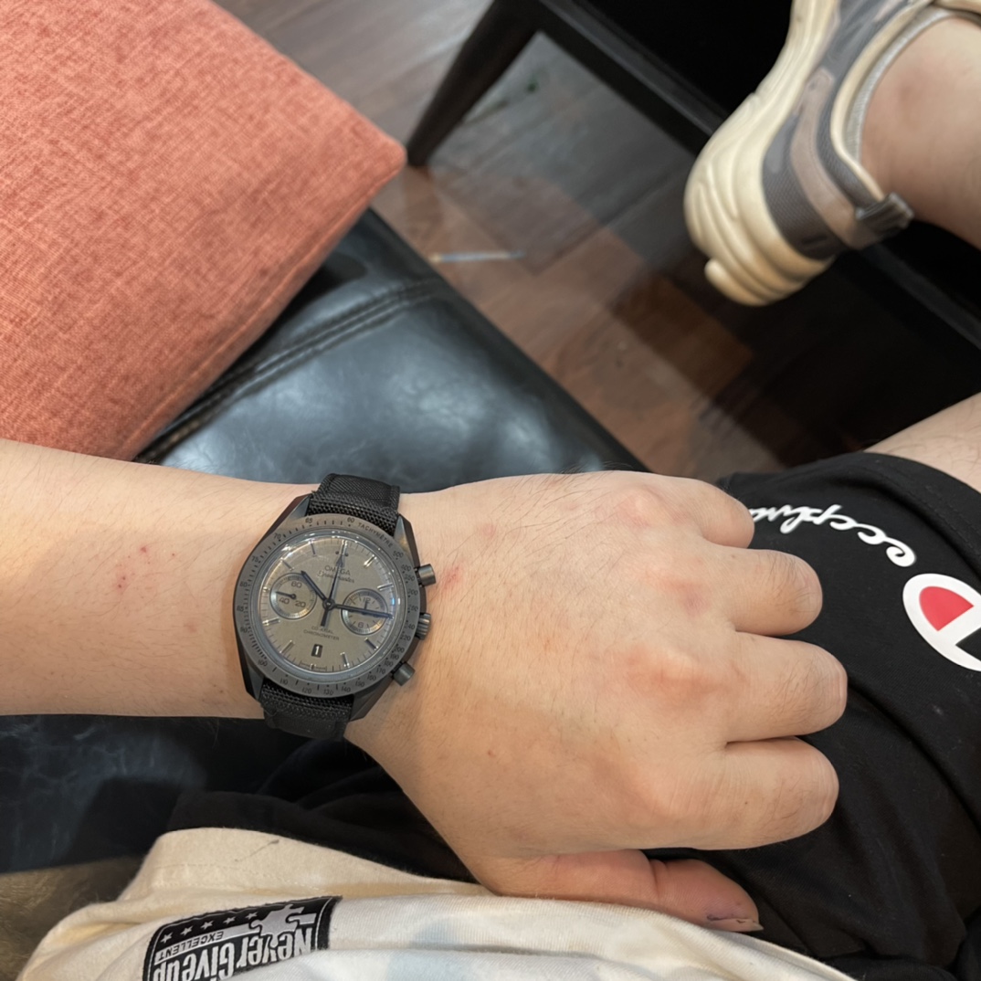 Omega Speedmaster Black Dial Chronograph Watch – IW-1555 - Image 2