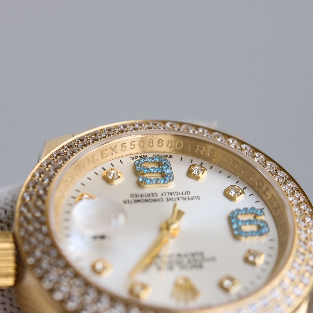 Rolex Classic Diamond-Set 34 mm Watch – IW-0273 - Image 7