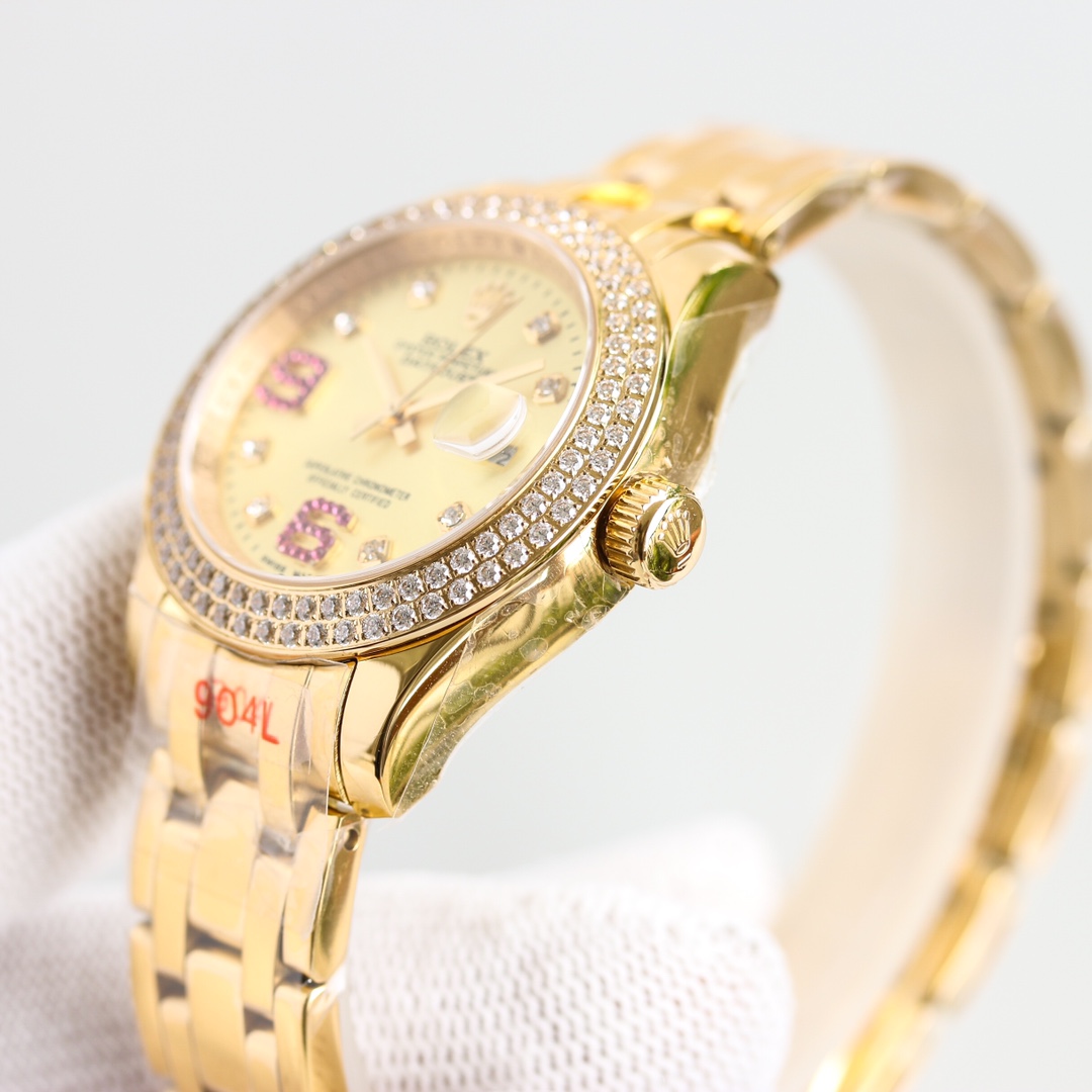 Rolex Classic Diamond-Set 34 mm Watch – IW-0273 - Image 4