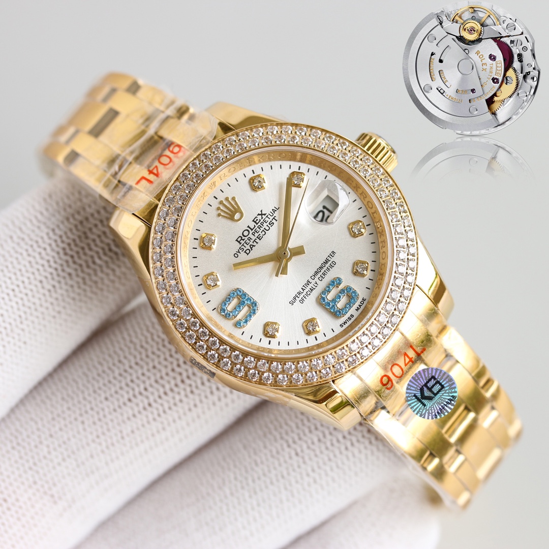 Rolex Classic Diamond-Set 34 mm Watch – IW-0273 - Image 5