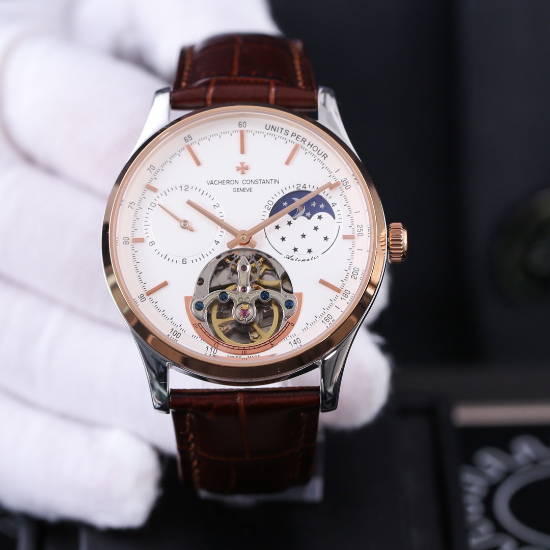 Vacheron Constantin Tourbillon Moonphase 42 mm Watch – IW-1148 - Image 4