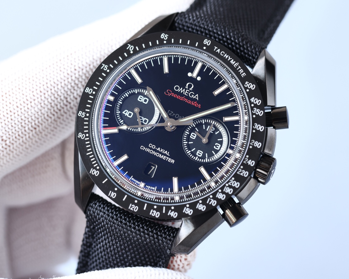 Omega Speedmaster Black Dial Chronograph Watch – IW-1552 - Image 2