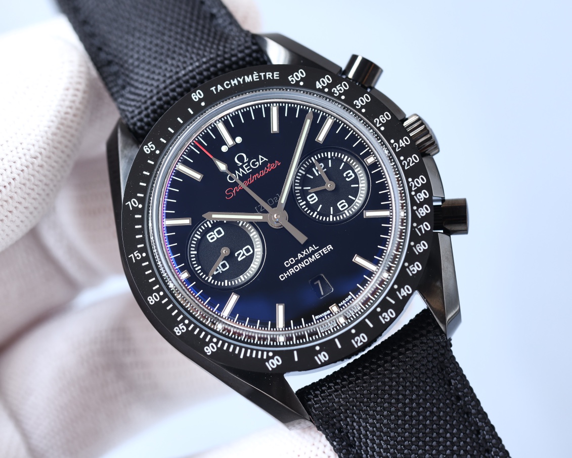Omega Speedmaster Black Dial Chronograph Watch – IW-1552 - Image 3