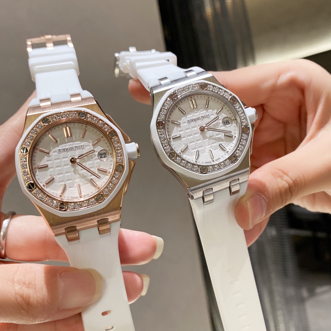 Audemars Piguet Classic Diamond-Set 37 mm Watch – IW-2215 - Image 4