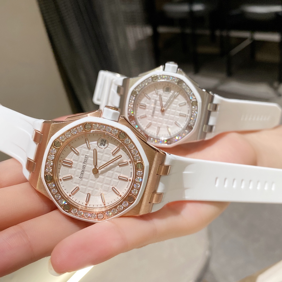 Audemars Piguet Classic Diamond-Set 37 mm Watch – IW-2215 - Image 3