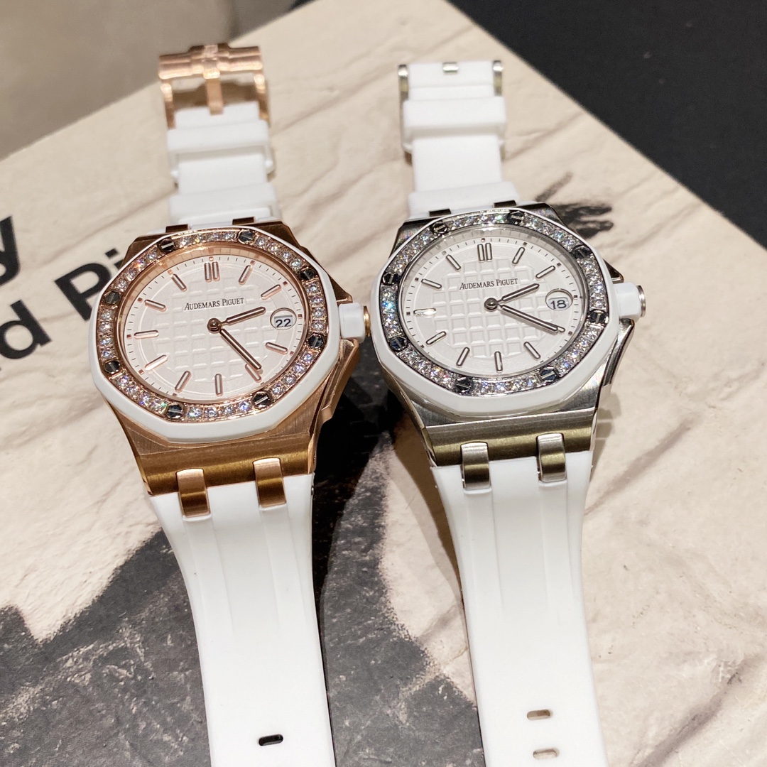 Audemars Piguet Classic Diamond-Set 37 mm Watch – IW-2215 - Image 6