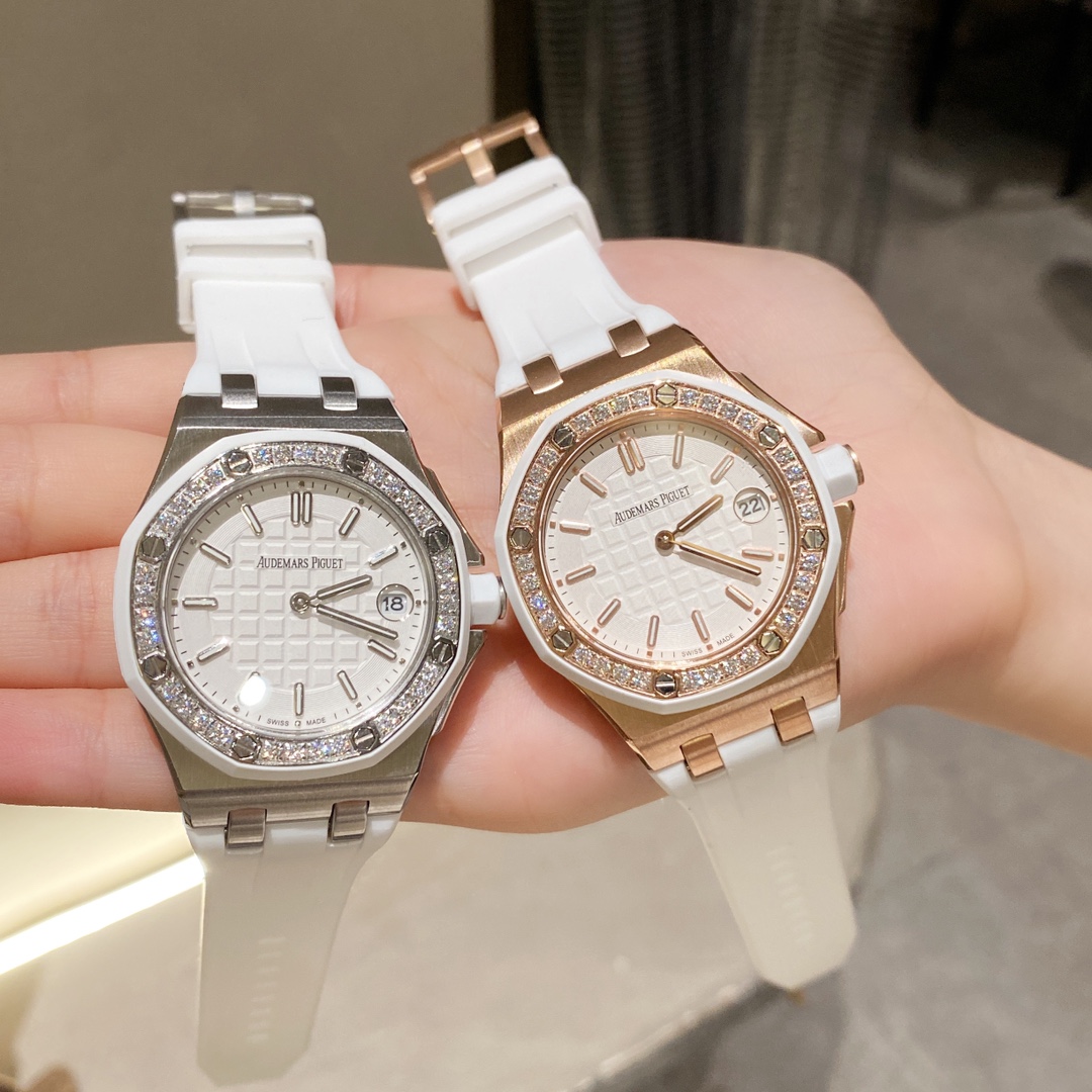 Audemars Piguet Classic Diamond-Set 37 mm Watch – IW-2215 - Image 2