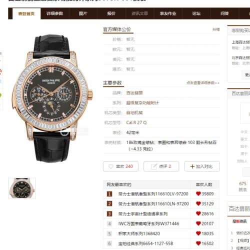 Classic Diamond-Set 42 mm Watch – IW-2716