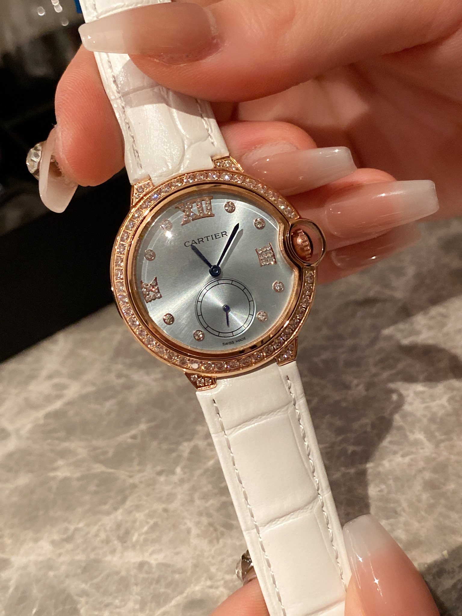 Cartier Ballon Bleu Diamond-Set 36 mm Watch – IW-1867 - Image 3
