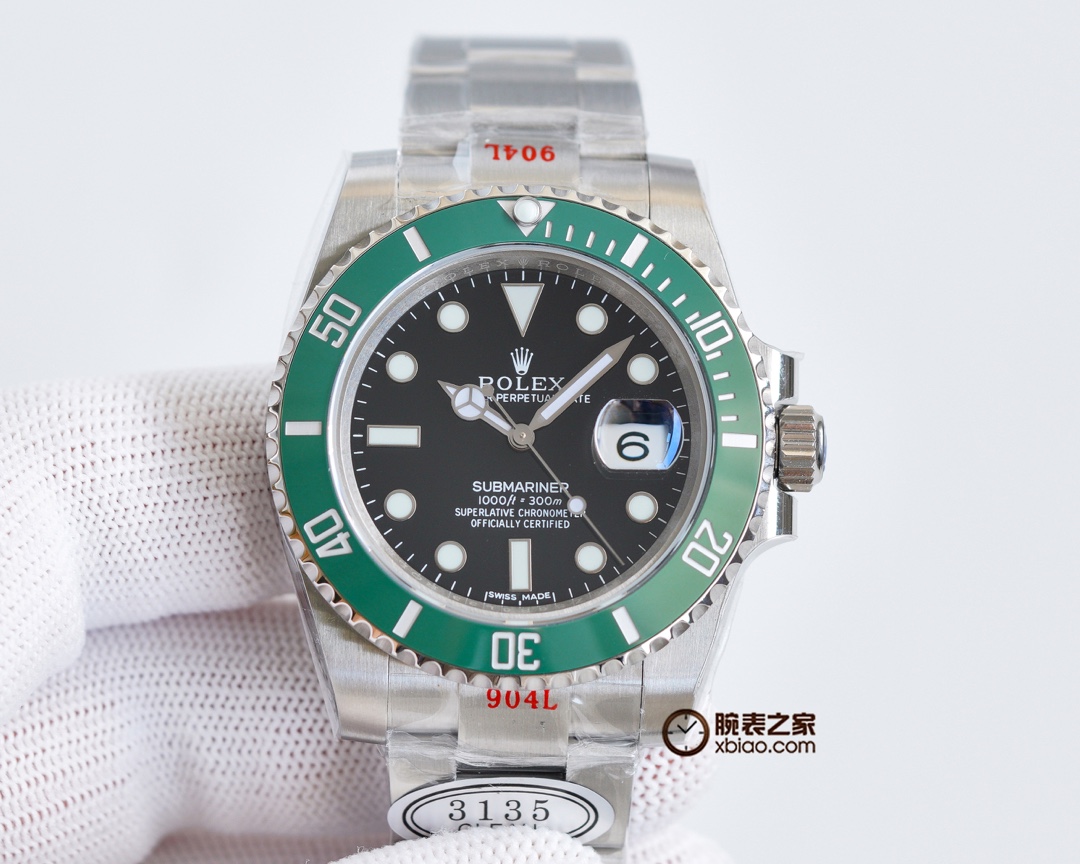 Rolex Black Submariner Ice Blue Luminous 40 mm Watch – IW-0178 - Image 2