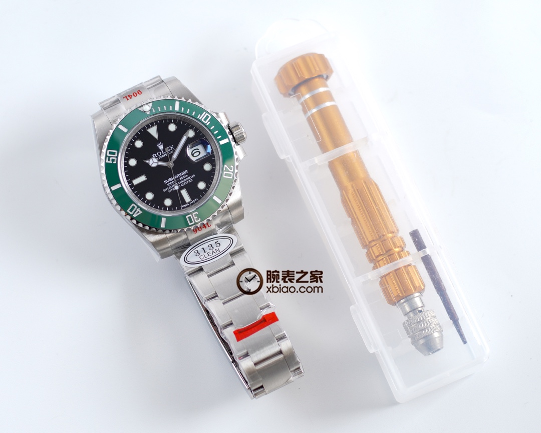 Rolex Black Submariner Ice Blue Luminous 40 mm Watch – IW-0178 - Image 3