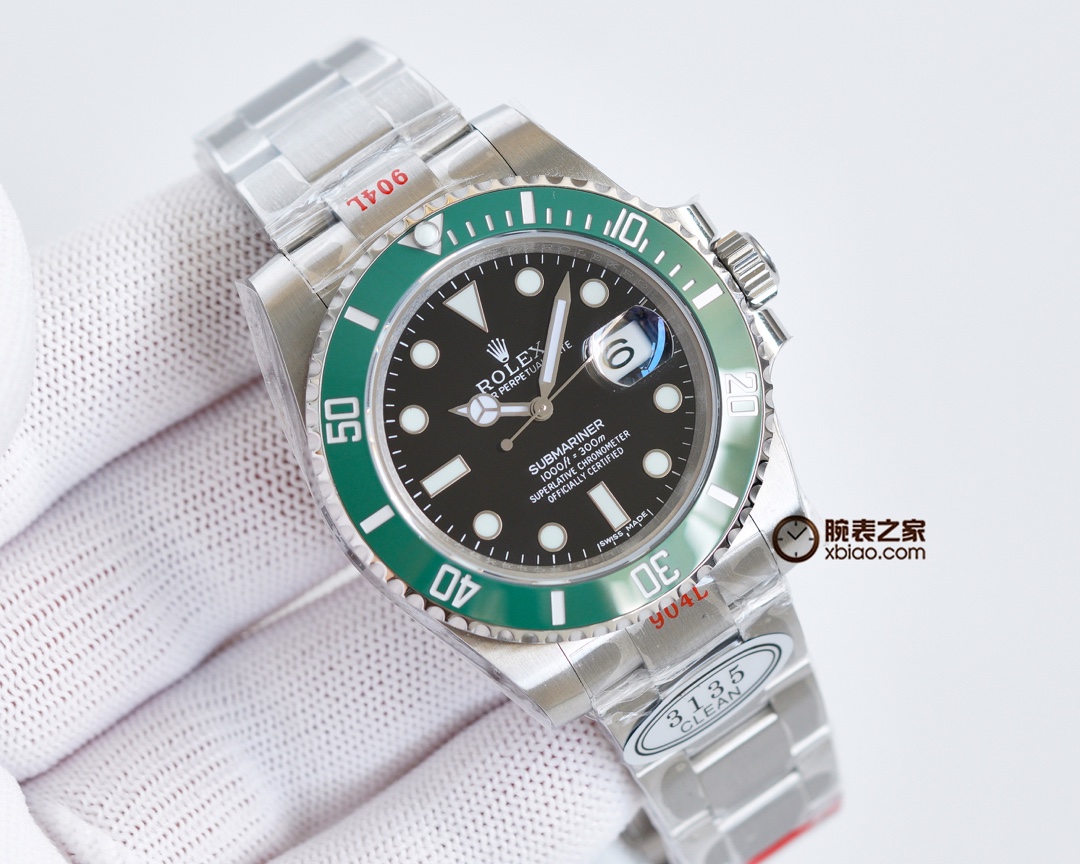 Rolex Black Submariner Ice Blue Luminous 40 mm Watch – IW-0178
