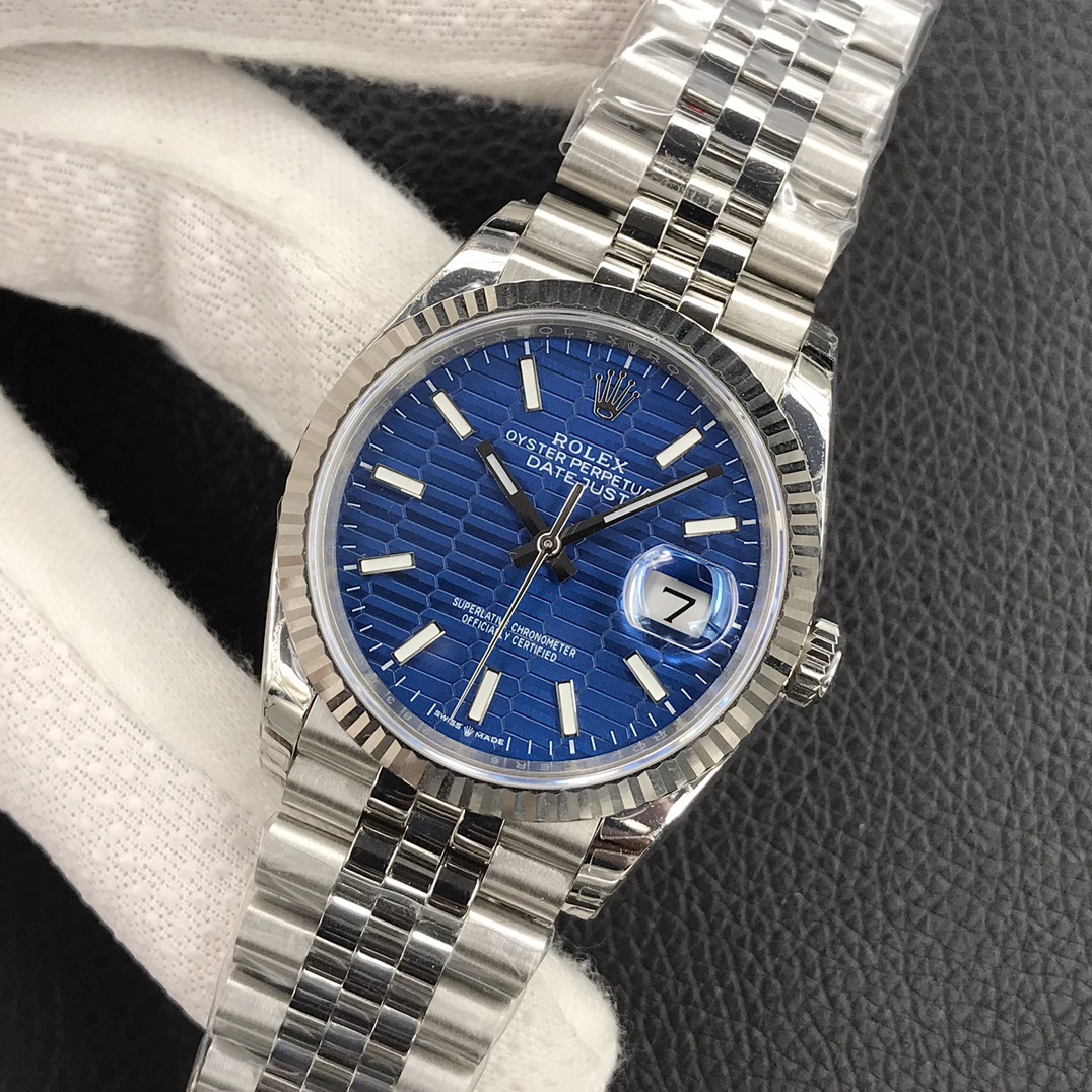 Datejust Ice Blue Luminous 36 mm Watch – IW-3027 - Image 3