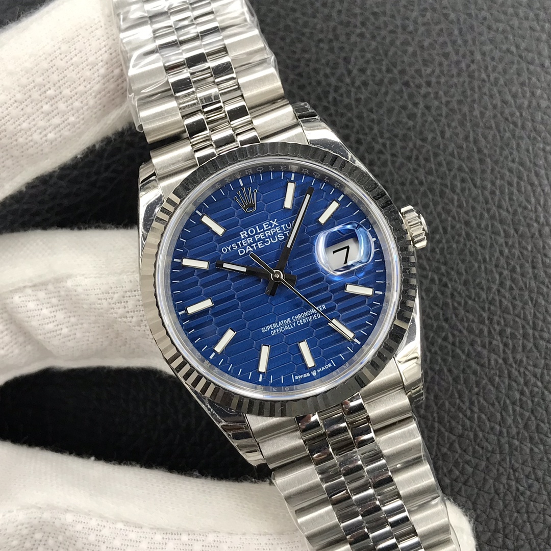 Datejust Ice Blue Luminous 36 mm Watch – IW-3027 - Image 2
