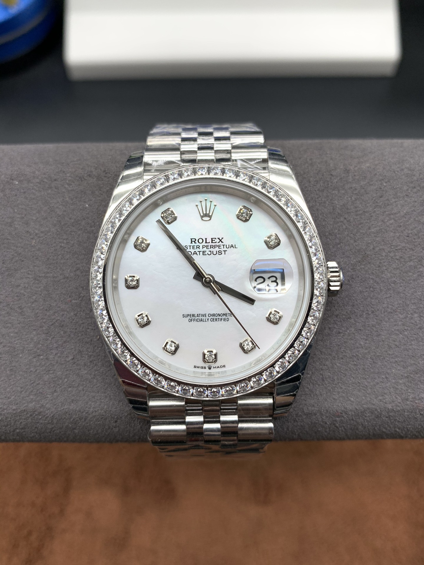 Datejust Mother-of-Pearl Dial Diamond-Set 41 mm Watch – IW-3056