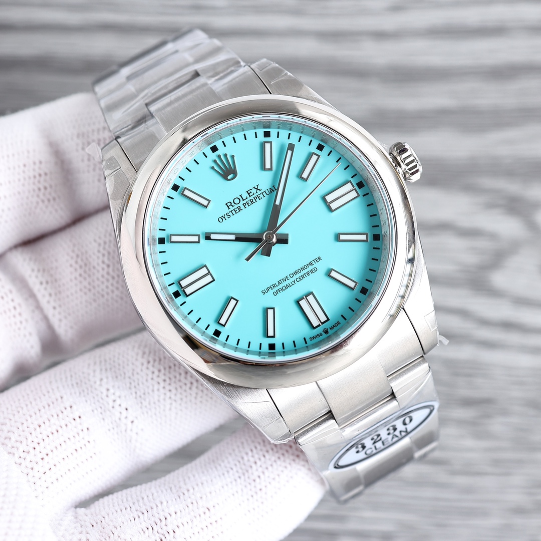 Rolex Datejust Ice Blue Luminous 41 mm Watch – IW-0063 - Image 2