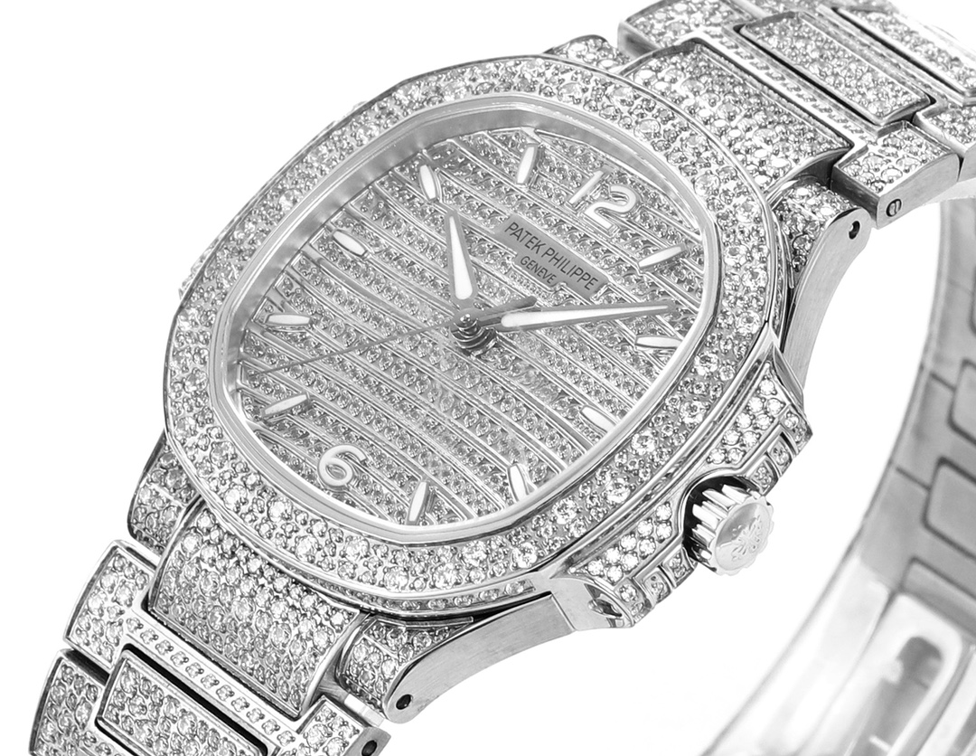 Patek Philippe Nautilus Diamond-Set 35.2 mm Watch – IW-2474 - Image 3