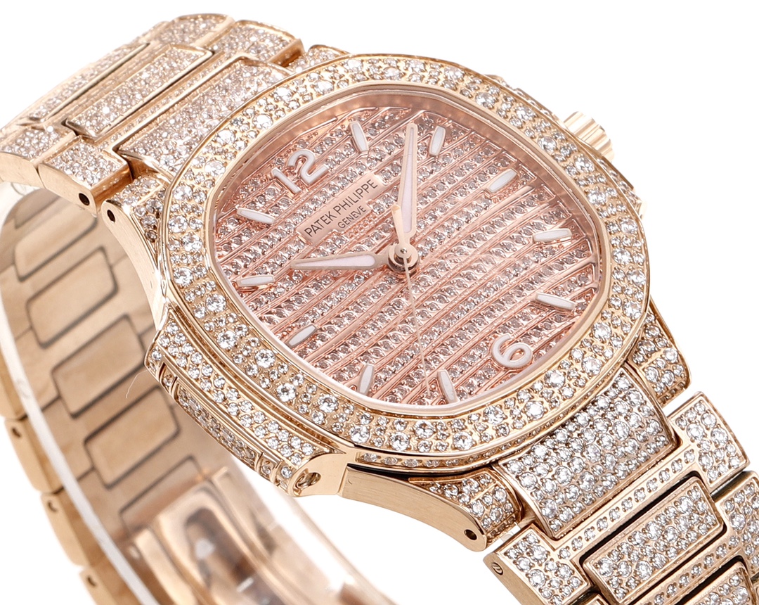 Patek Philippe Nautilus Diamond-Set 35.2 mm Watch – IW-2473 - Image 4